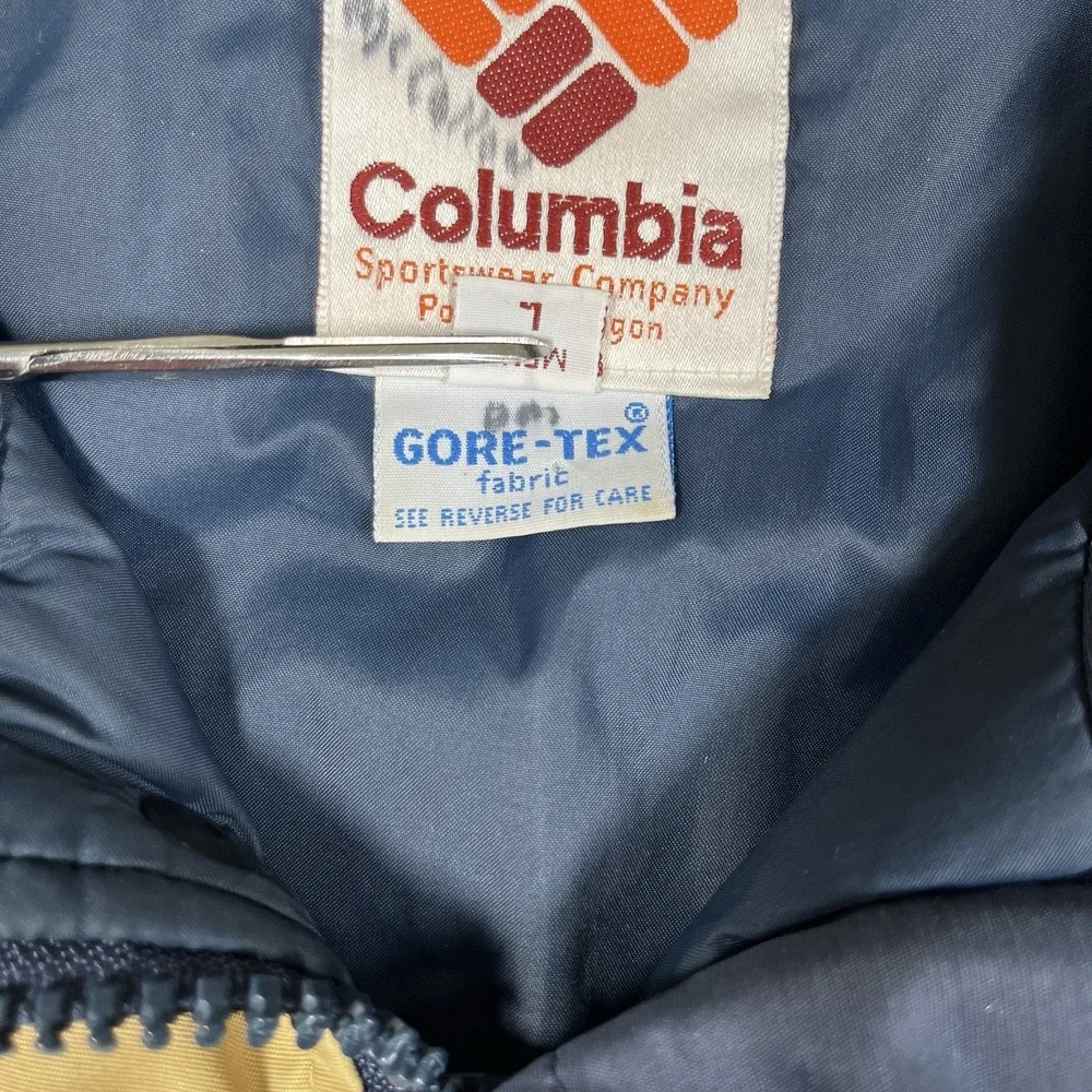 Vintage 80s Columbia Hooded Puffer Parka Jacket Men L‎ Gore-Tex Outdoors Hunting